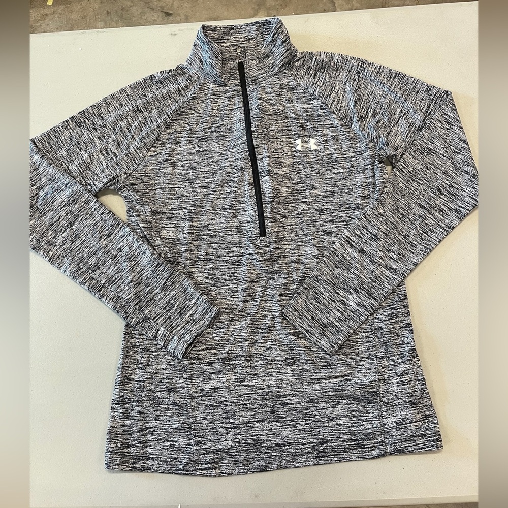 Under Armour Black and Gray HeatGear Top